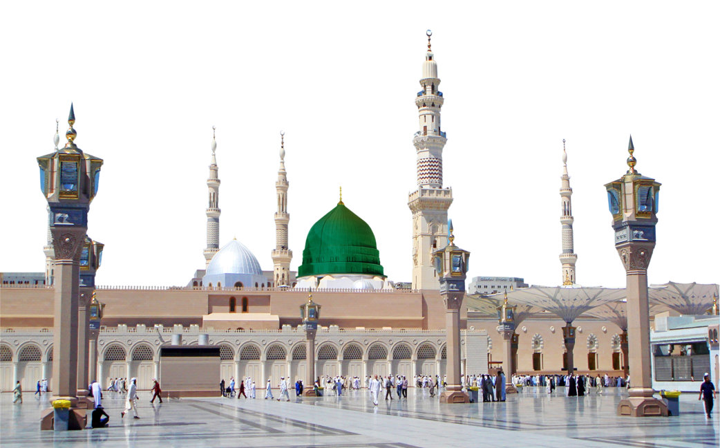 Masjid An Nabawi Gumbad E Khizra Ultra HD Transparent Photo